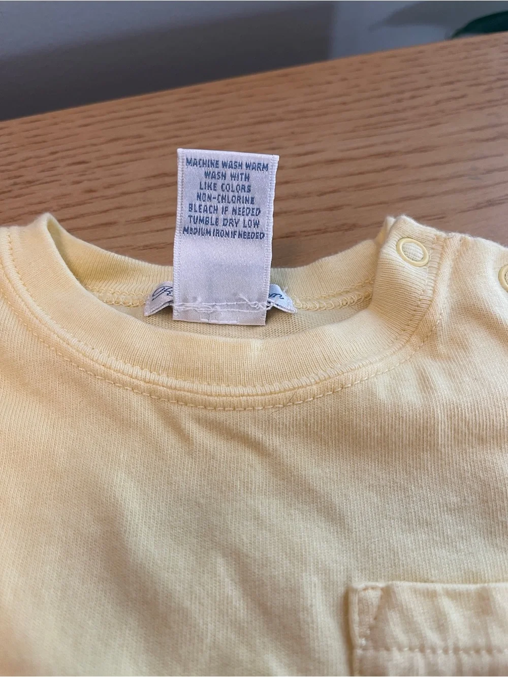 Ralph Lauren Butter Yellow Baby One-Piece Bodysuit